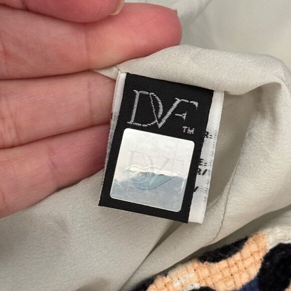 Diane vonFurstenberg DVF NWT Nelly Racing Tweed Peach Mini Skirt Pockets Size 14 - Picture 10 of 12